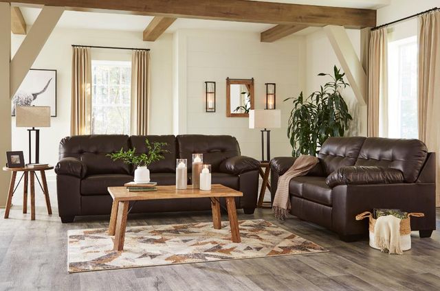Signature Design by Ashley® Donlen 2-Piece Chocolate Living Room Set-3