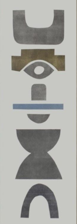 Classy Living Rob Delamater Neutral Totems V Wall Art-2