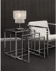 Zuo® Pasos 3-Piece Glass Top Nesting Tables with Chrome Base-2