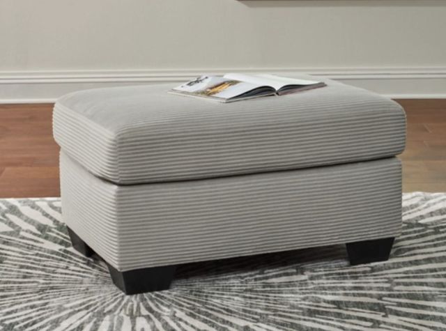 Signature Design by Ashley® Amesley Smoke Ottoman-3