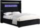 Global Furniture USA 2215 Black Queen Upholstered Panel Bed with LED-0