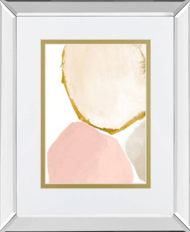 Classy Art Blush All Year Round Abstract I by LanieLoreth Mirrored Frame Wall Art-0