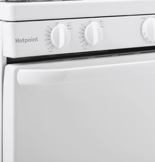 Hotpoint® 30" White Freestanding Gas Range-5