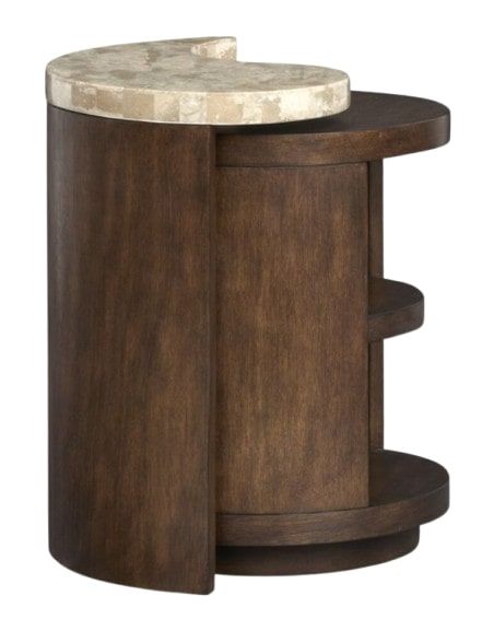 Magnussen Home® McPherson Beige-Burnt Umber Nesting End Table-3