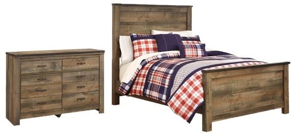 Signature Design by Ashley® Trinell 2-Piece Brown Full Panel Bed Set-0