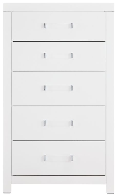 Signature Design by Ashley® Raechalla White 5-Drawer Chest-3