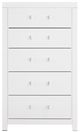 Signature Design by Ashley® Raechalla White 5-Drawer Chest-3