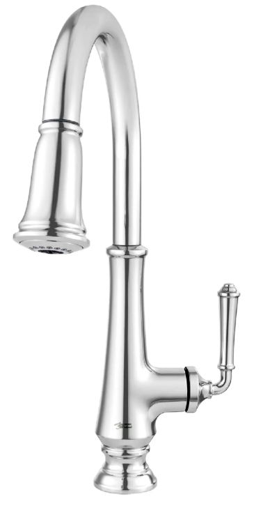 American Standard Delancey® Polished Chrome Single-Handle Pull-Down Dual Spray Function Kitchen Faucet-3