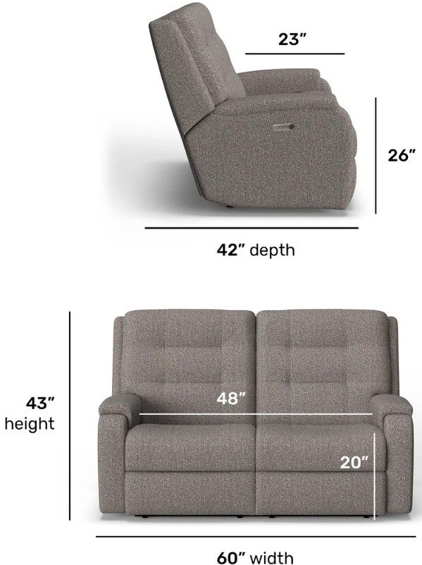 Flexsteel® Customizable Arlo Power Reclining Loveseat -2