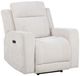 Coaster® Kennett Ivory Upholstered Power Recliner-0