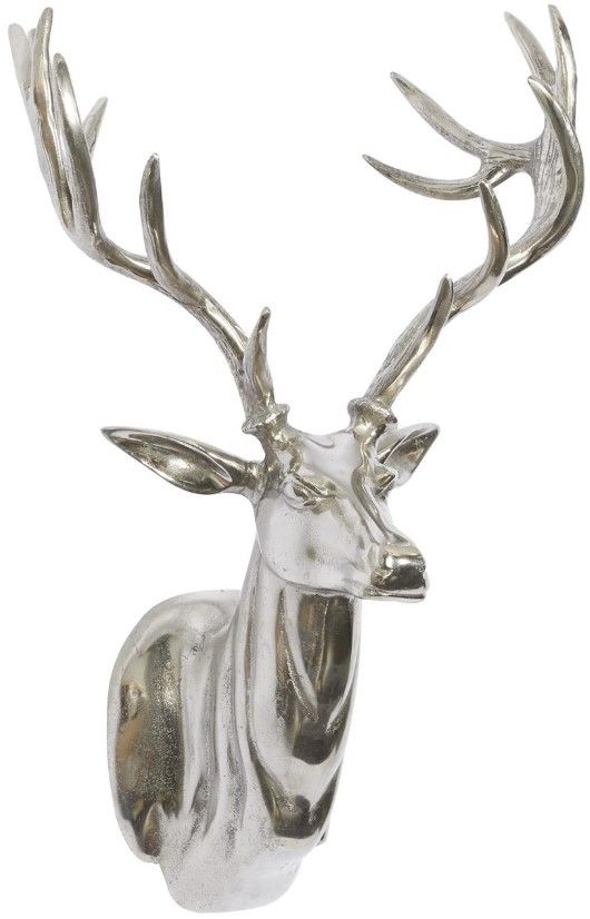 Deco Marche Silver Deer Head Wall Decor-0