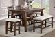 Furniture of America® Fredonia Beige/Rustic Oak Counter Height Bench-1