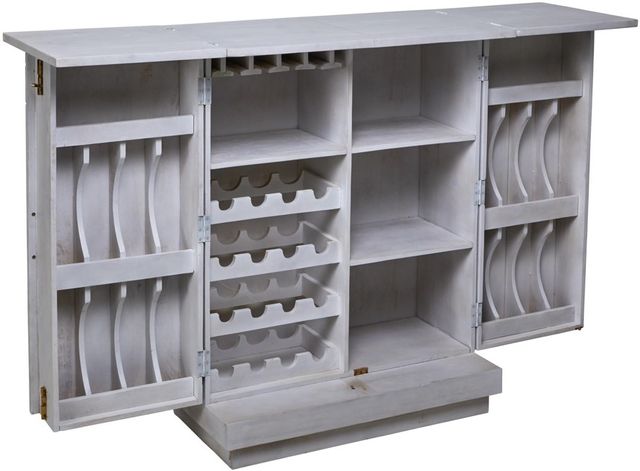 Jaipur Furniture Jabot White Wash Bar Cabinet-2