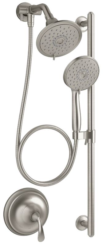 KOHLER® Forté® Vibrant Brushed Nickel 2.5 GPM Showering Kit-0