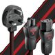 AudioQuest® NRG-X3/i Set of 5 Red 12" US C13 Power Cable-1