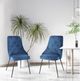 Mazin Furniture Plumeria Blue Side Chair -2