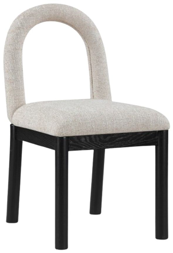 Meridian Furniture Conrad Beige/Black Upholstered Dining Chair-0