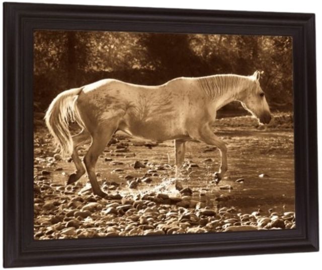 Classy Living Sepia River Stroll Wall Art-2