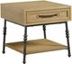 Bernards Tarrington Cashew Accent End Table with Black Legs-0