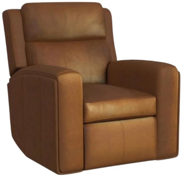 Flexsteel® Wyatt Canyon Brown Leather Power Recliner with Power Headrest and Lumbar-0
