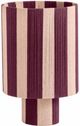 TOV Furniture Guinevere Pink/Purple Striped Cotton Table Lamp-0