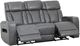 Primo™ International Heritage Colton Charcoal Leather-Match Power Motion Sofa-1