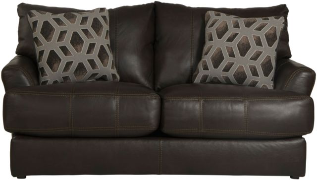 Jackson Furniture Prato Chocolate Leather Loveseat-1