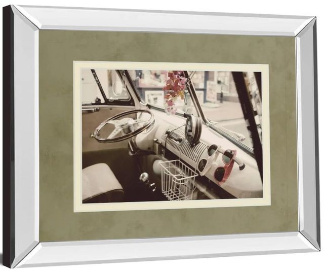 Classy Art Cool Cats by Gail Peck Mirror Framed Wall Art-1