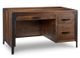Handstone Portland Single Pedestal Executive Desk with Pencil drawer with flip down front-0