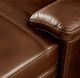 Flexsteel® David 7-Piece Pecan Leather Left-Arm Facing Sectional and Chaise-4