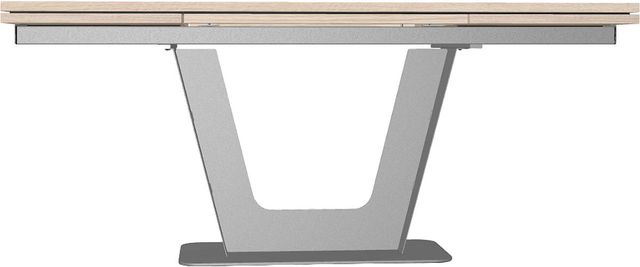 Amisco Customizable Amelia Wood Veneer Rectangular Dining Table Top with Metal Base-2