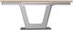 Amisco Customizable Amelia Wood Veneer Rectangular Dining Table Top with Metal Base-2