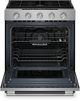 KitchenAid® 30" 5-Burner FingerPrint Resistant Stainless Steel Slide-In Gas Range-1
