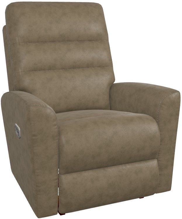 La-Z-Boy® Liam Pebble Leather Power Rocking Recliner with Headrest-0