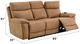 ACME Furniture Chavis Brown Power Reclining Sofa with Power Headrest-2