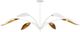Currey & Company Yuriko Contemporary Gold Leaf/Gesso White Chandelier-0