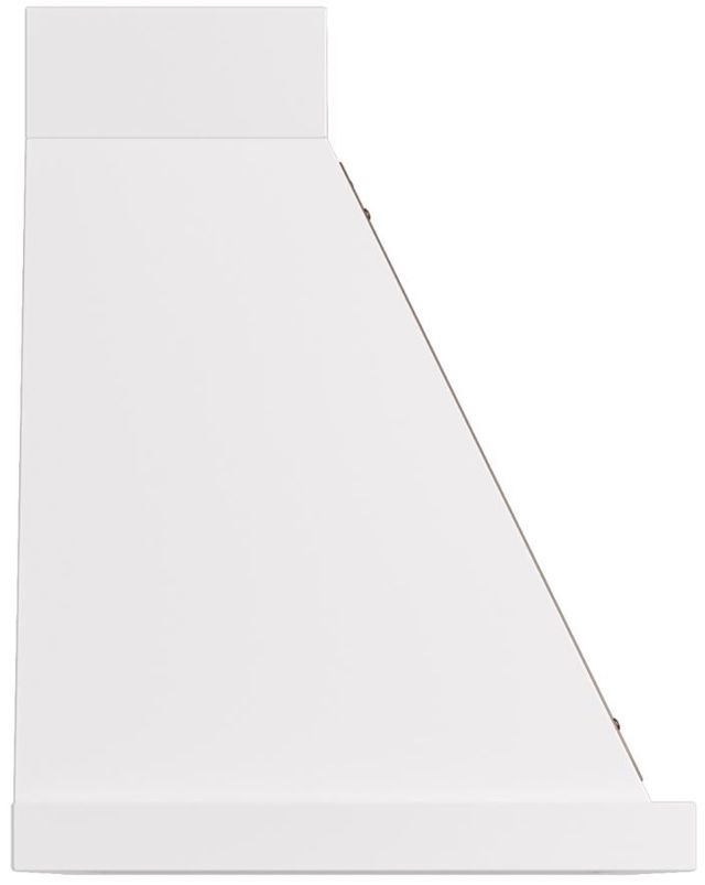 Ilve® Nostalgie II Noblesse 40" White Wall Mounted Range Hood with Burnished Trim-2