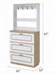 ACME Furniture Hewett Light Oak/White Hall Tree-3
