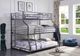ACME Furniture Caius II Gunmetal Twin Over Full Over Queen Bunk Bed-3