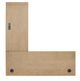 Martin Furniture Canyon Drive Natural Oak L-Shape Pedestal Desk with Open Return-4