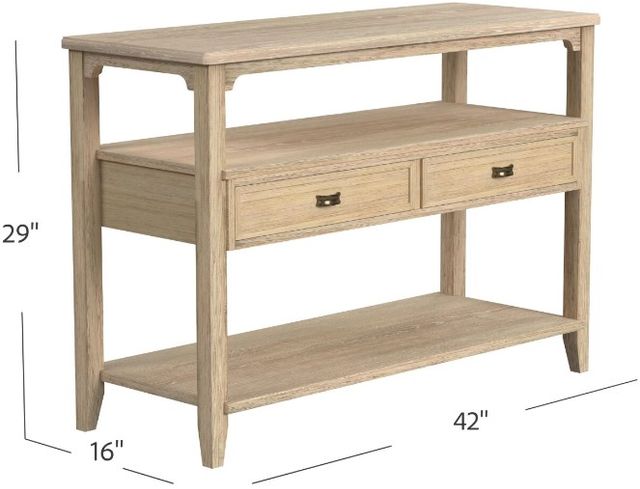 Null Furniture Chatham Bisque Sofa/Media Console Table-3