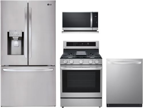 LG 4 Piece PrintProof Stainless Steel Kitchen Package