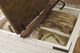 Signature Design by Ashley® Wystfield Brown Storage Coffee Table with Antique White Base-3