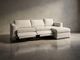 Bassett® Furniture Beckham Motion Gellar Linen 3pc Modular Sectional-2