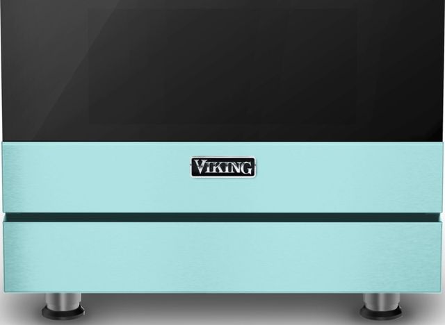 Viking® 3 Series 30" Bywater Blue Freestanding Electric Range-2