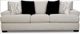Elements International Fentasy Silver Sofa-1