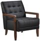 Homelegance® Crafton Black/Espresso Accent Chair-1