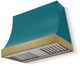 AGA Marquee 36" Salcombe Blue Wall Mounted Range Hood with Antique Brass Trim-0