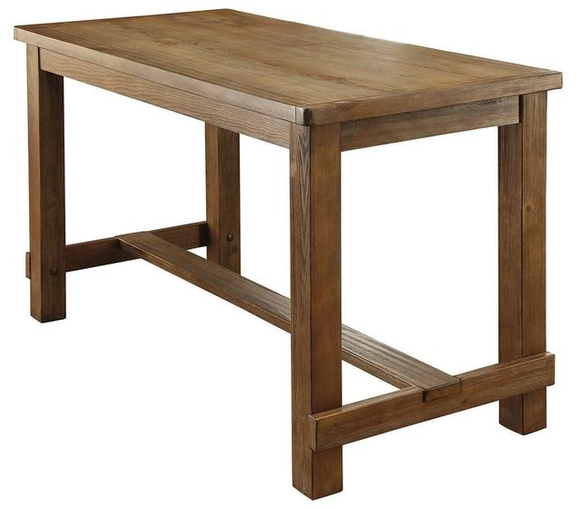 Furniture of America® Sania 5-Piece Ivory/Rustic Oak Bar Table Set-2