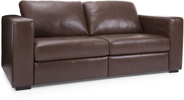 Canapé inclinable motorisé 3900 en cuir brun Decor-Rest®